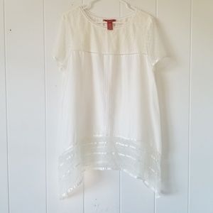 Sundance Silk and Lace Top